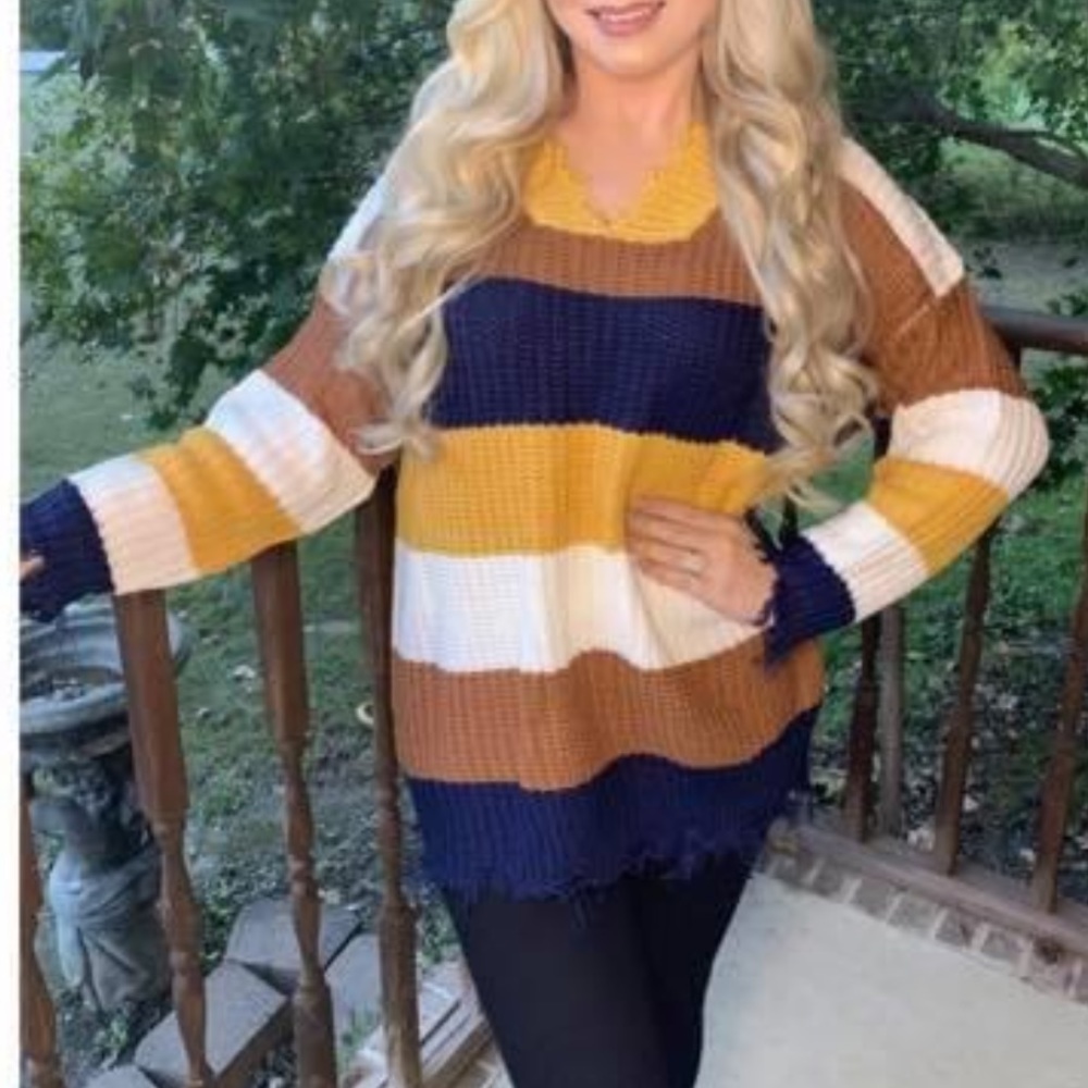 Boutique striped sweater
